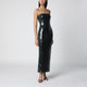 Rotate Olive Black Sequined Maxi Dress