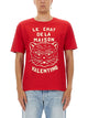 Valentino T-Shirt With "Chat De La Maison" Print