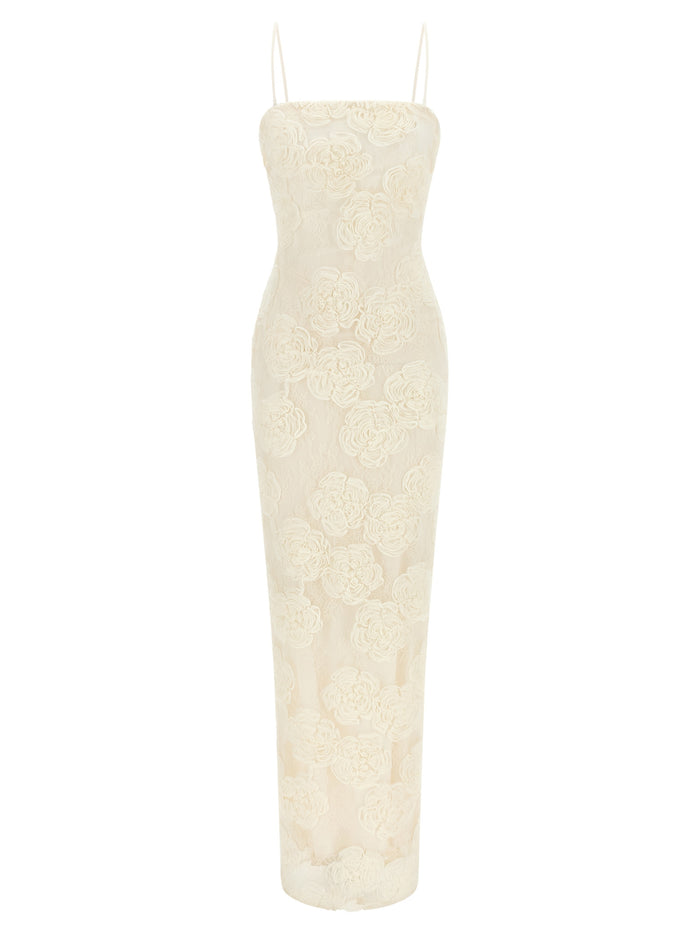 Rotate Birger Christensen 'Flower Mesh Tube' Dress