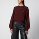 Rotate Chocolate Wool And Cashmere Cable-Knit Sweater