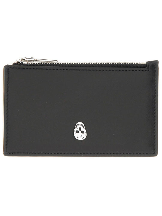 Alexander Mcqueen Card Holder "Skull"