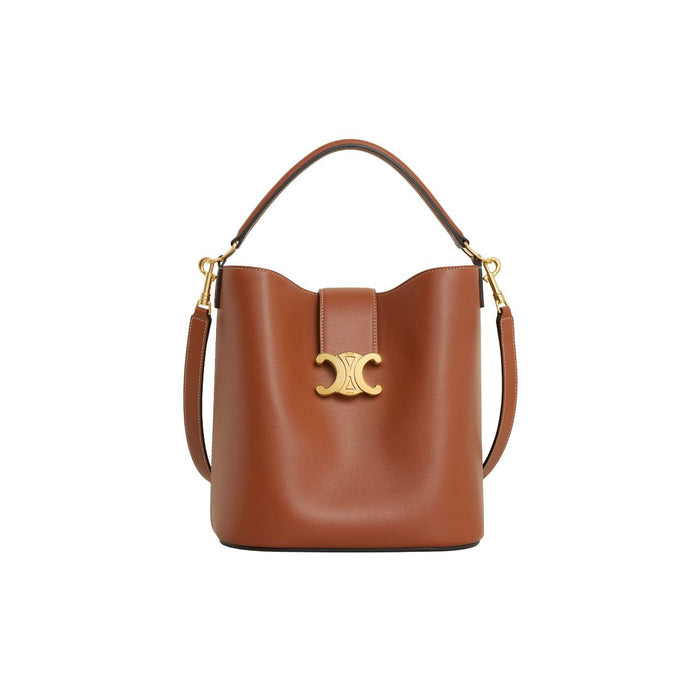 Celine Tan Calf Leather Medium Louise Shoulder Bag