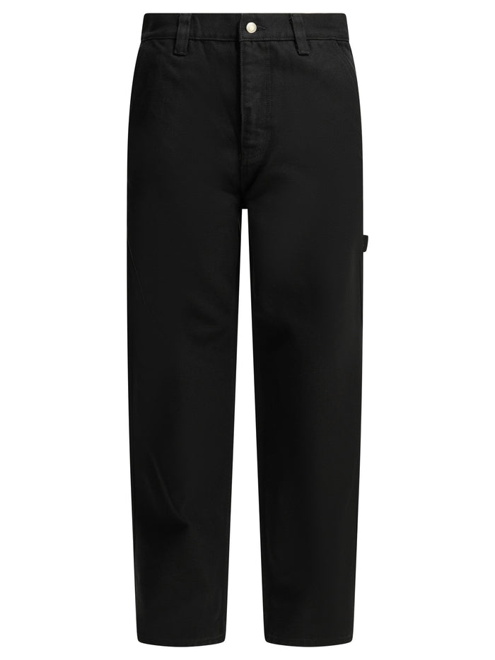 Stussy Black Cotton Trousers