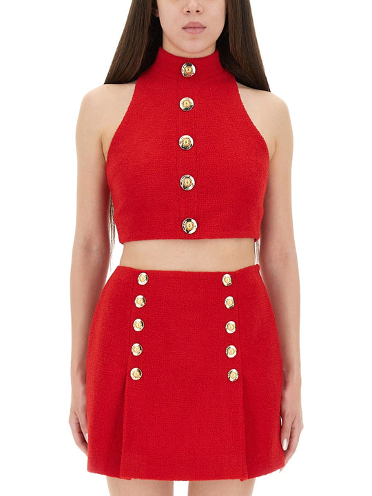 Balmain Wool Crop Top