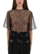 Rabanne Transparent Top With Applications