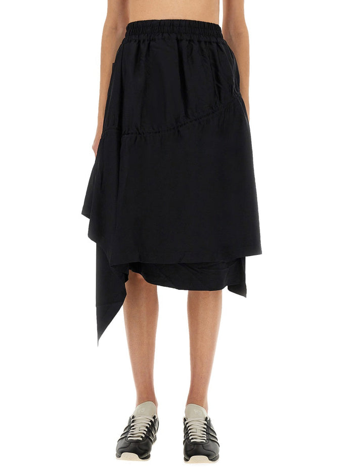 Y - 3 Asymmetrical Skirt
