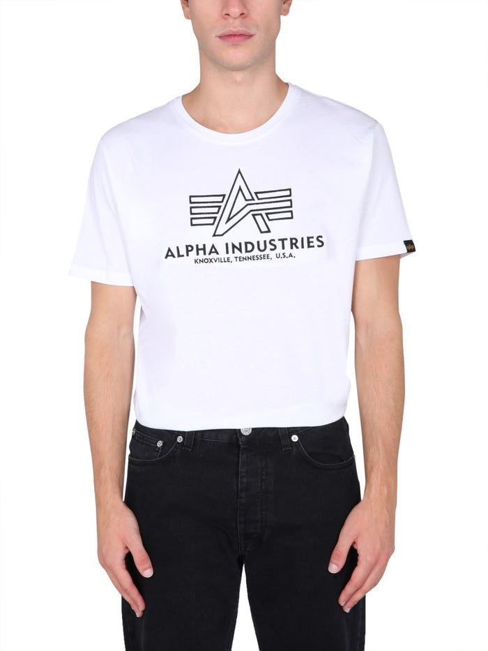 Alpha Industries T Shirt With Embroidered Logo
