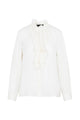 Nili Lotan Lily Blouse With Raw Ruffle