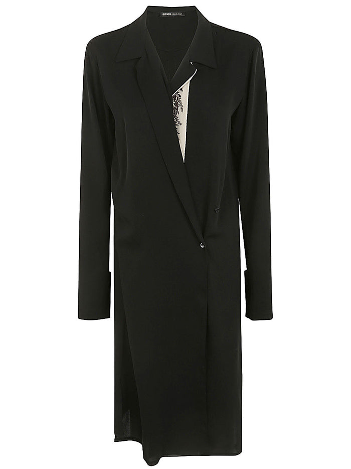 Ibrigu Georgette Wrapped Dress