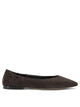 Pomme D'or Brown Suede Leather Cow Leather Ballerinas