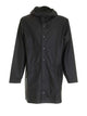 Rains Long Waterproof Jacket In Black