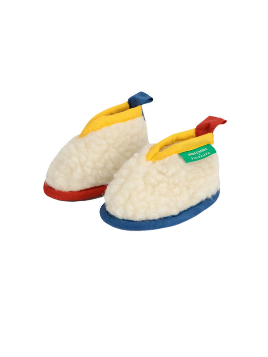 Bobo Choses Leather And Shearling Ankle Boot