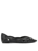 Del Carlo Black Calf Leather Leather Ballerinas