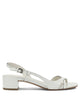 Del Carlo White Calf Leather Leather Sandals