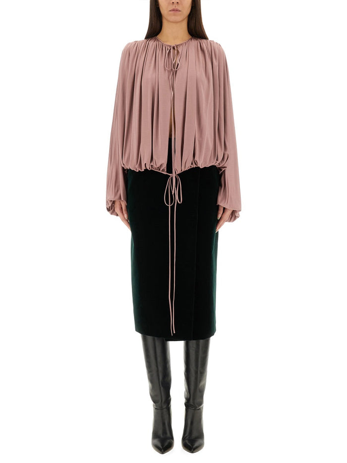 Saint Laurent Fluid Knit Blouse