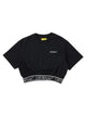 Off-White Crop T-Shirt With Logo