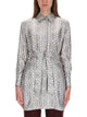 Max Mara Printed Silk Chemisier Dress