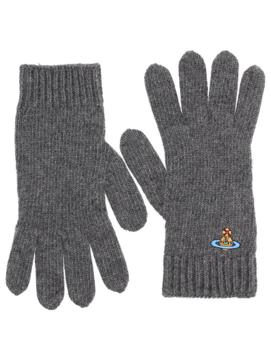 Vivienne Westwood Gloves With Orb Embroidery