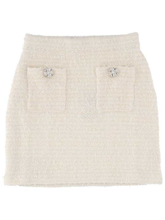 Self-Portrait Wool Miniskirt