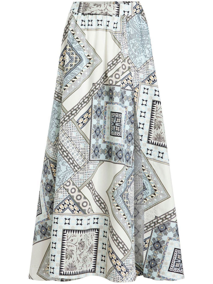Etro Geometric Print Cotton Skirt