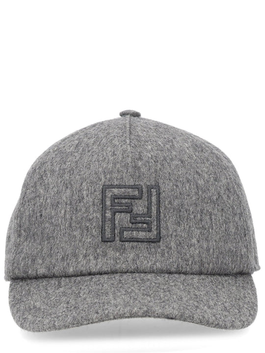 Fendi Wool And Cashmere Baseball Hat