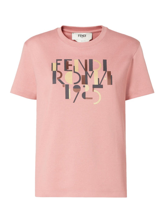 Fendi Logo Print T-Shirt