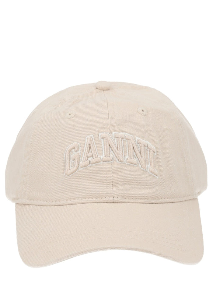 Ganni Baseball Hat With Logo