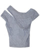 Self-Portrait Asymmetrical Top With Rhinestones