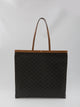 Celine Black Triomphe Textile Large Flat Shopper Handbag