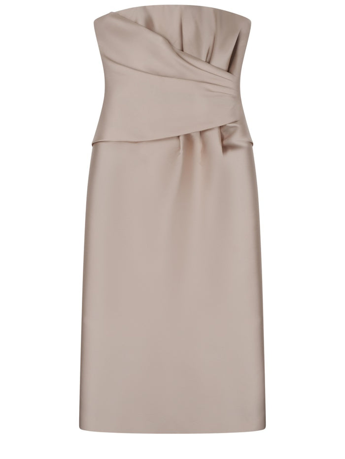 Alberta Ferretti Midi Dress With Drape