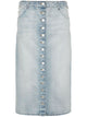Courregès Denim Midi Skirt