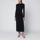 Simkhai Ferrera Dress In Black Draped Jersey