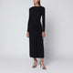 Jonathan Simkhai Ferrera Dress In Black Draped Jersey