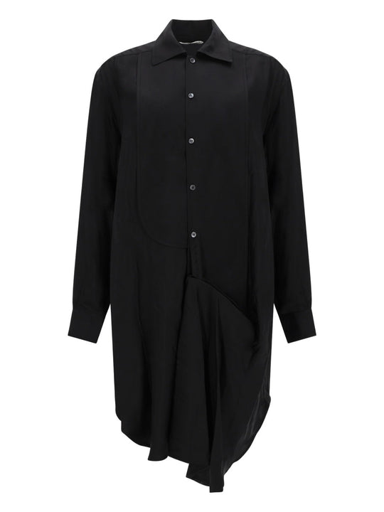 Jw Anderson "Tuxedo Drape" Midi Dress