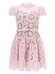 Self-Portrait Flared Floral Lace Dress