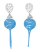 Ottolinger Ottolinger Blue Dipped Pearl Drop Earrings