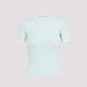 Courregès Light Mint Green Cotton Signature T-Shirt