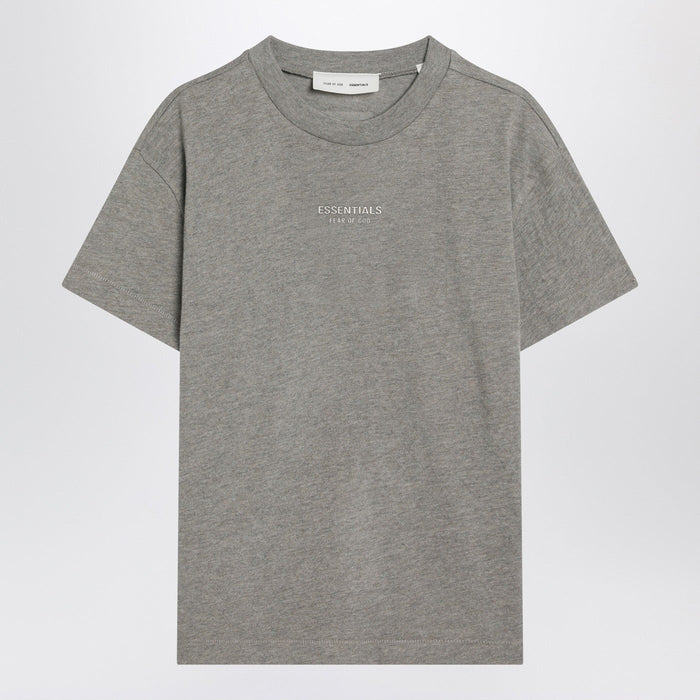 Fear Of God Essentials Grey Cotton-Blend T-Shirt