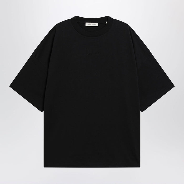 Fear Of God Essentials Signature 90S Oversized Cotton Tshirt In Black