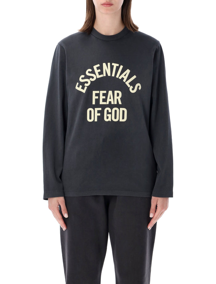 Fear Of God Essentials Essentials Fear Of God Black Campus 90S Ls Tee