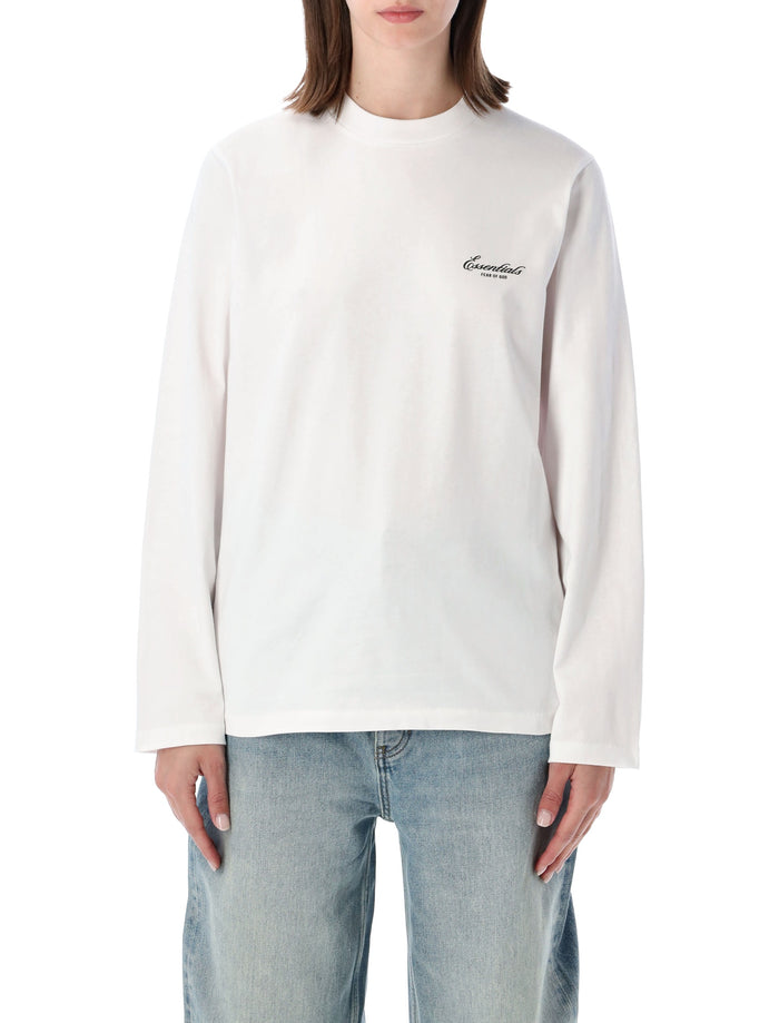 Fear Of God Essentials Essentials Fear Of God White Classic Ls Tee