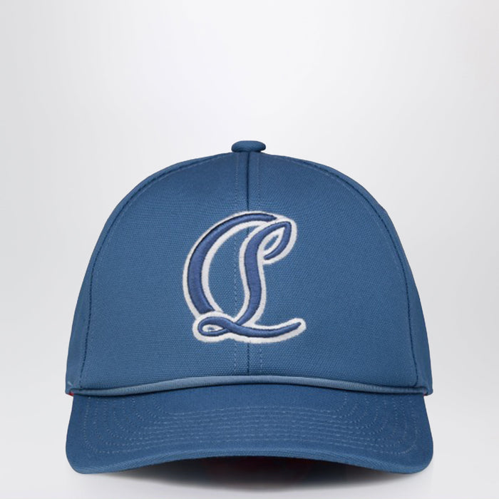 Christian Louboutin Mooncrest Ivy Ac Baseball Cap Sky Blue