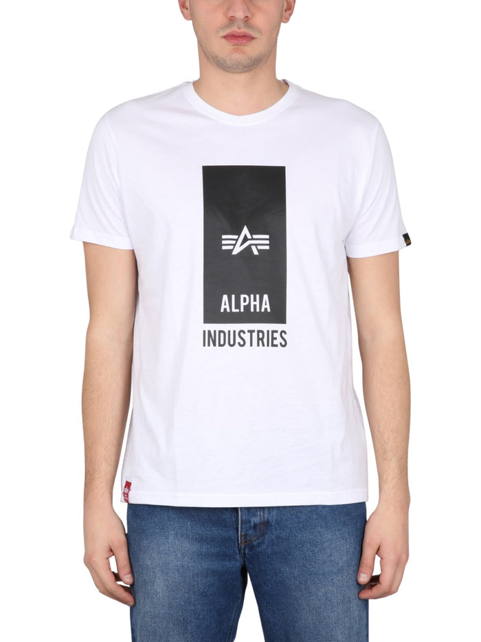 Alpha Industries Logo Print T Shirt