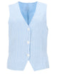 120% Lino Gilet A Righe