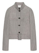 Courregès Houndstooth Pattern Jacket With Buckle