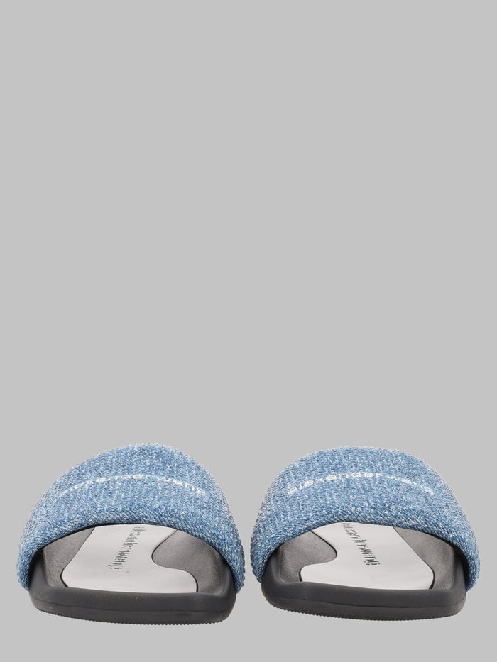 Alexander Wang Sandalo Slide In Denim