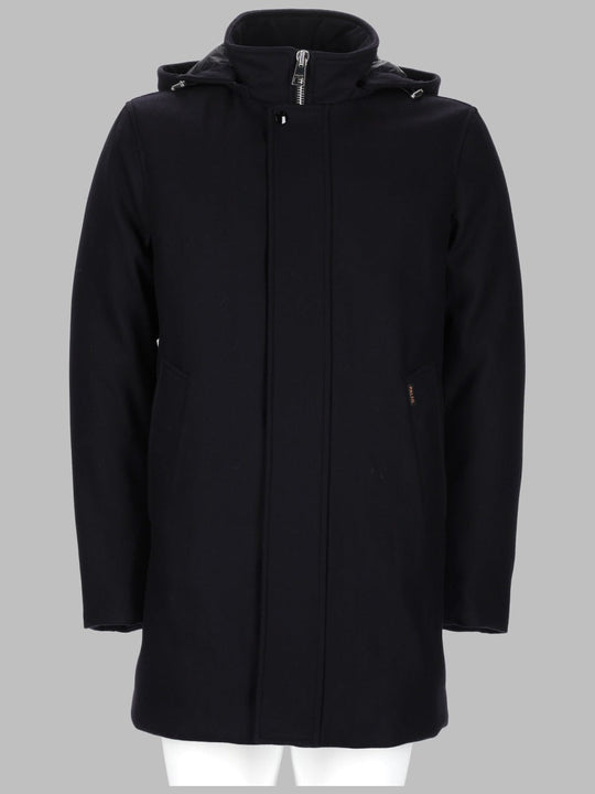 Palto Cappotto In Lana Con Cappuccio