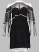 Thurley Abito Con Cappa In Tulle Plumetis
