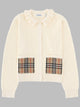 Burberry Cardigan Con Tasche Ricamate