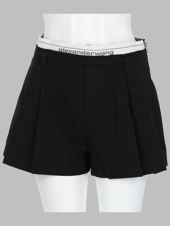 Alexander Wang Shorts Con Elastico Logato